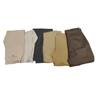Photo of lot of 6 Eddie Bauer, Dockers, Lee, C.Barrow Men's dress Pants Sz 42X30 multico