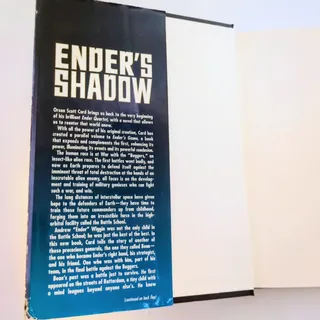 Photo of Enders Shadow Orson Scott Card 1999 First Edition Hardcover Dust Jacket Tor