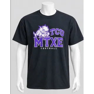 Photo of TCU MTXE Football Shirt Mens XL Gildan Horned Frogs Navy Pre Owned