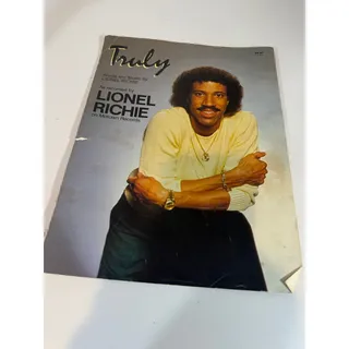 Photo of Truly Lionel Richie Sheet Music Vintage Sheet Music