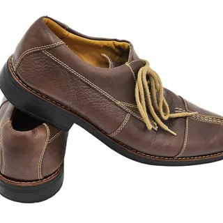 Photo of Sandro Derby Shoes Men 10D Comfort Soft Gel Leather Dress Business Casual Brazil