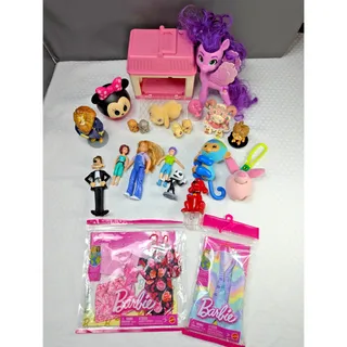 Photo of Mixed Lot of Random Toys and Figures MLP, LLP, Barbie Clothing etc.