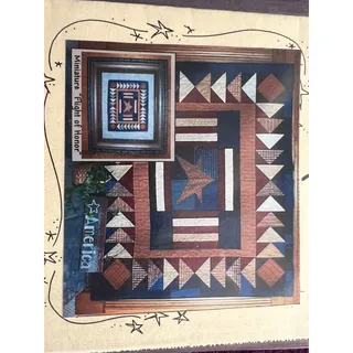 Photo of quilt pattern flag farm quilt flight of honor miniature and wall hanging