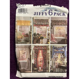 Photo of Simplicity 7727 home curtain valance sewing pattern