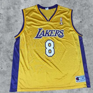 Photo of Vintage 90s Champion Kobe Bryant 8 Los Angeles Lakers Jersey Size Large 44