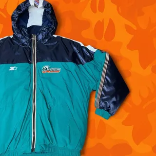 Photo of Vintage 90s Miami Dolphins Starter Puffer Jacket Size L