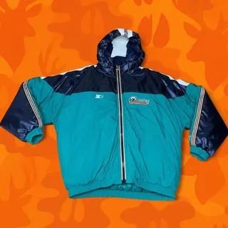 Photo of Vintage 90s Miami Dolphins Starter Puffer Jacket Size L