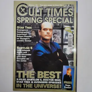 Photo of STAR TREK SIGNED VOY MAGAZINE Cult Times Picardo 1998 (Very Good)
