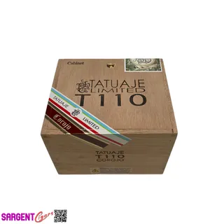 Photo of Tatuaje Limited T110 Corojo Empty Wooden Cigar Box 5.75x5x4