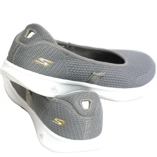 Photo of Skechers Women’s Flats Size 6 Go Step Lite Gray Knit Slip-on Athleisure Comfy