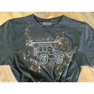 Photo of Klean Kanteen Adventure Black Gray Bleached Upcycled T-shirt, Size Medium EUC
