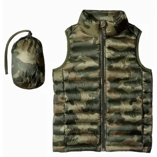 Photo of Amazon Essentials Boys (Unisex) Puffer Vest In Camo Size 2XL NEW