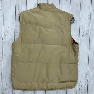 Photo of Levi's Down Insulated Puffer Vest Tan Red Men's Medium Outdoor Casual Gorpcore