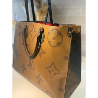 Photo of Louis Vuitton On The Go Reverse Giant Monogram Brown GM Handbag