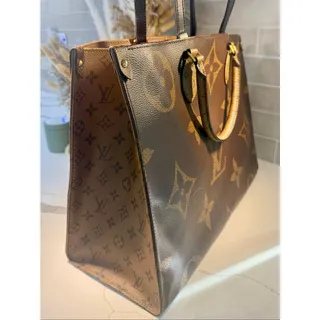 Photo of Louis Vuitton On The Go Reverse Giant Monogram Brown GM Handbag