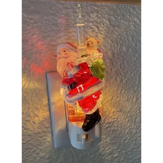 Photo of Whimsy Santa Chimney Toys Veilleuse Night Light For Christmas, Works EUC