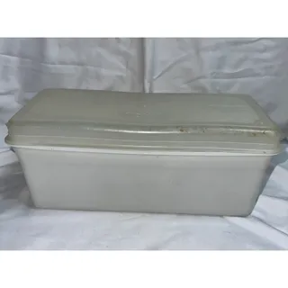 Photo of Vintage Republic Polly Flex White Breadbox with Lid