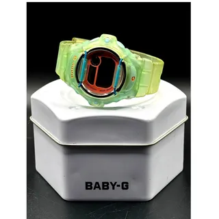 Photo of Casio Baby-G BG-169R Lime Green Translucent Digital Data Bank 200M Womens Watch 