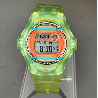 Photo of Casio Baby-G BG-169R Lime Green Translucent Digital Data Bank 200M Womens Watch 