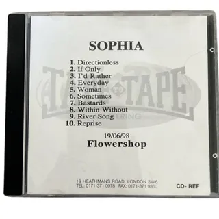 Photo of Sophia The Infinite Circle Promo CD Flowershop Tape to Tape Mastering 1998 VG
