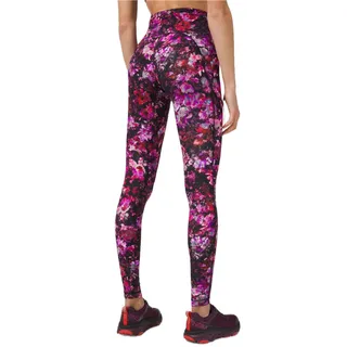 Photo of Lululemon Swift Speed Pink Purple High Rise Tight 28" Fluoro Floral Multi Size 4