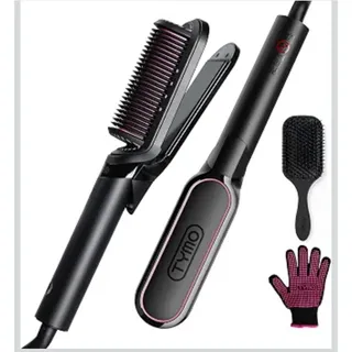 Photo of TYMO Flipro Hair straightener & Brush 2 in 1 200M Ions CeramicComb Straightener
