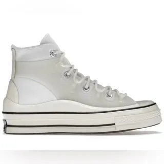 Photo of Converse Chuck 70 Hi Utility White Egret Beige Unisex M6 W8 Sneakers