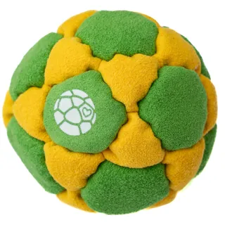 Photo of 🔥Haniabag Odyssey 32 Panel Footbag Hacky Sack GREEN/YELLOW BNWT🔥