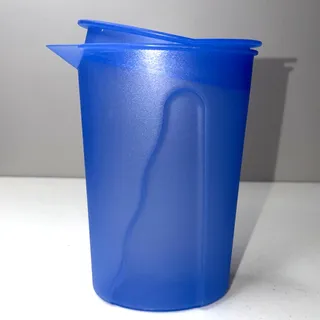 Photo of Tupperware Impressions Small Pitcher - 1 Liter 4 Cups - Rocker Top - Blue