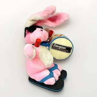 Photo of Vintage 1995 Energizer Bunny Plush 22” Drum Sunglasses Flip Flops Promo Complete