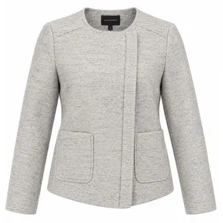 Photo of Banana Republic Gray Wool Blend Asymmetric Zip Front Jacket Size 8