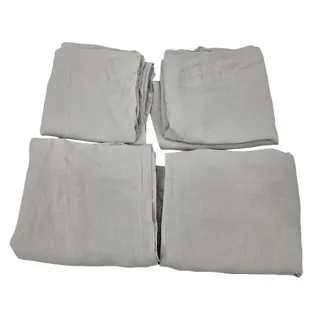 Photo of Parachute Dove Light Gray Woven 100% Linen King Duvet Cover & Pillowcase Set