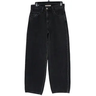 Photo of Levis Baggy Dad Jeans Womens 25 Black High Rise Loose Straight Denim