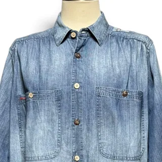 Photo of Dr. Collectors Hollywood Marque Deposee Teddy Forever Denim Patchwork Top Med