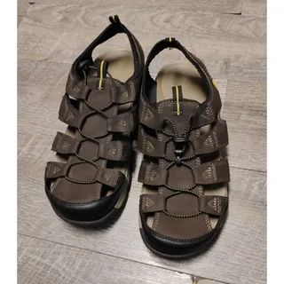 Photo of Ozark Trail Sandals Brown Leather Hiking Outdoor, Mens size 11 , closed toe .
