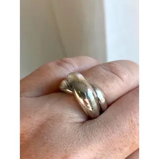 Photo of Tiffany & Co Sterling Crossover Ring ~ US Size 9