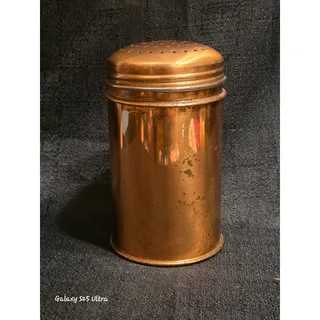 Photo of Vintage Kreamer Copper Sugar Shaker Muffineer Dredger Tin Lined Farmhouse