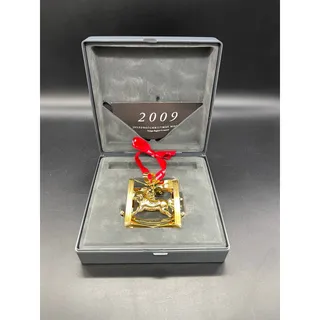 Photo of Georg Jensen 24k Gold Plated Christmas Mobile Ornament Rocking Horse 2009 