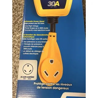 Photo of Camco PowerGrip Power Defender w Surge Protection 30 Amp PD-30