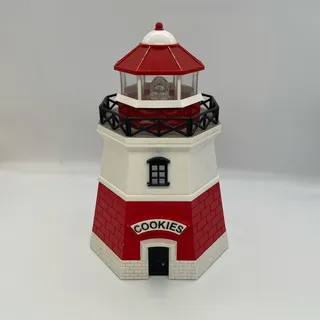 Photo of Vintage Cookie Lighthouse Jar with Alarm Sound & Light *Sound & Light Works