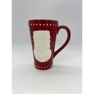 Photo of Hallmark Tall Snowman Red Coffee Mug