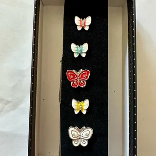 Photo of Paparazzi Butterfly Kids Rings Set - Red, Blue, Yellow, White