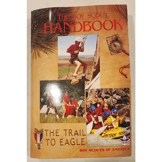 Photo of Official Boy Scout Handbook 10th Edition 1990 Vintage BSA Camping Scouting Guide