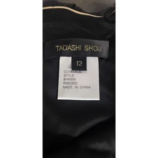 Photo of Tadashi Shoji 12 Black Floral Lace Long Sleeve Mini Dress