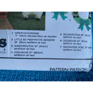 Photo of Simplicity sewing pattern 0650 craft lawn ornaments wreaths
