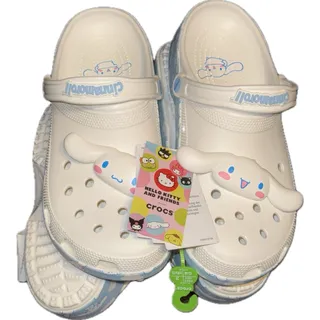 Photo of Crocs x Hello Kitty Friends Cinnamoroll Classic Clog M9 W11 White Blue Sanrio