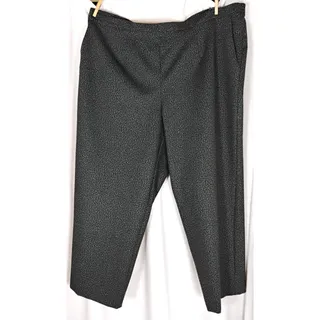 Photo of NWT Alfred Dunner Pants 3X Pull On Elastic Waist Polka Dot Straight Minimalist