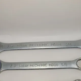 Photo of Master Mechanic 6 PC SAE Combination Wrench Set 3/4 5/8 9/16 1/2 7/16 3/8