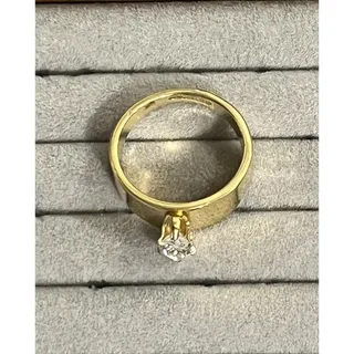 Photo of 14K GE ESPO Solitare Engagment Ring featuring a Marquise Cut Stone Sz 8.75