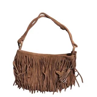 Photo of Vintage Y2K American Eagle Outfitters (AEO) Boho Fringe Shoulder Bag
